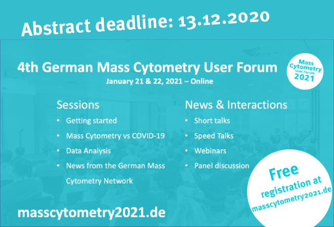 Read more about the article 4th German Mass Cytometry User Forum 2021 – online