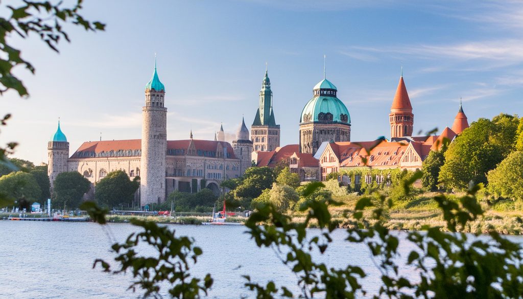 Leipzig am Wasser, Blick auf die Altstadt